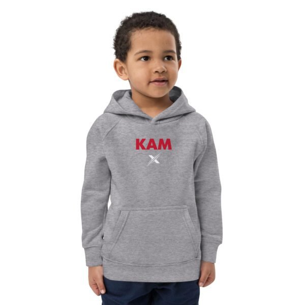 kids eco hoodie grey melange front 65fc818b4cd34