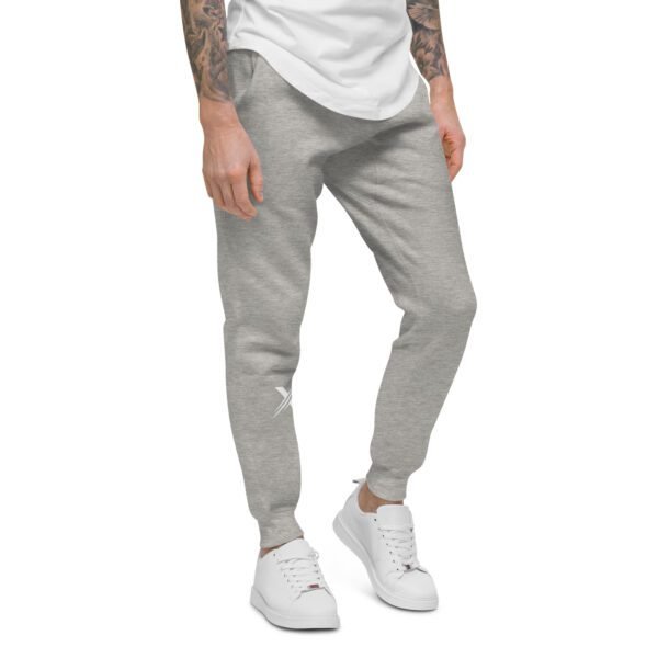 unisex fleece sweatpants carbon grey right front 65fc81f4f0742