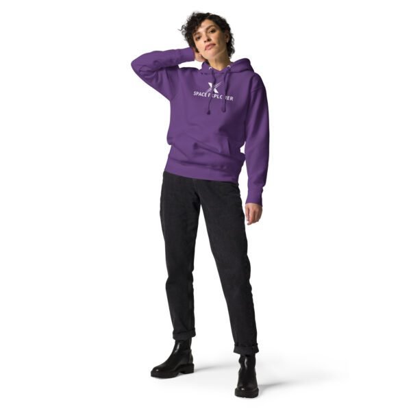 unisex premium hoodie purple front 65fdca91637b0