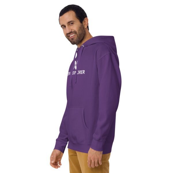 unisex premium hoodie purple left front 65fc7b87b21f0