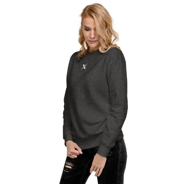 unisex premium sweatshirt charcoal heather left front 65fdb9c49cf41