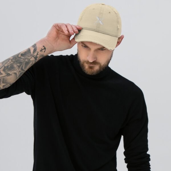 distressed dad hat khaki front 66287cb40825b