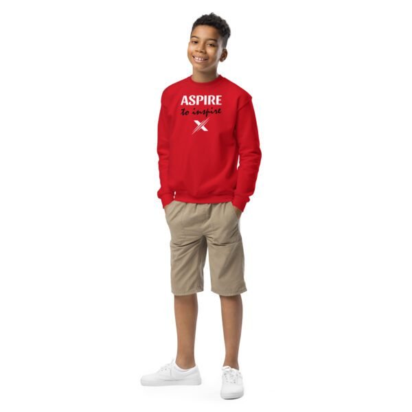 youth crew neck sweatshirt red front 6628823a2b379