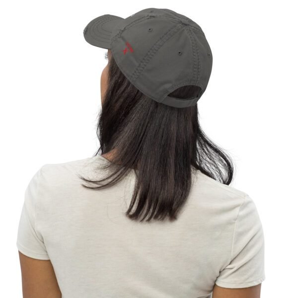 distressed dad hat charcoal grey left back 666eff007d29b